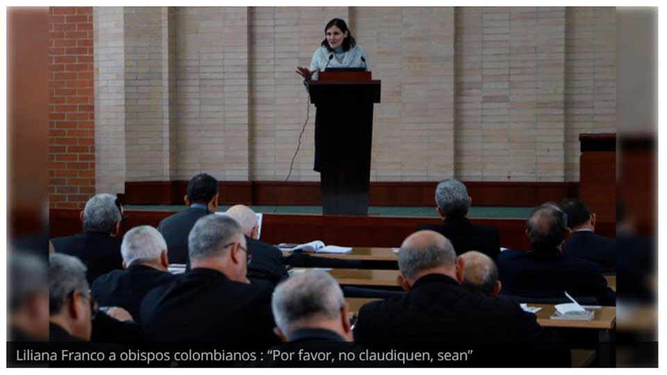 Liliana Franco ODN a Obispos colombianos