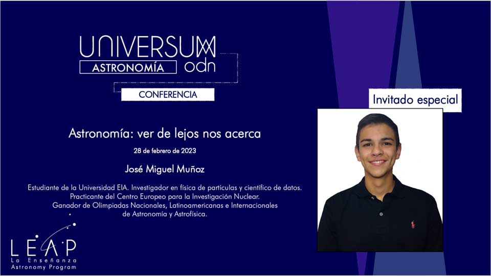 Astronomía Conferencia José Miguel Muñoz